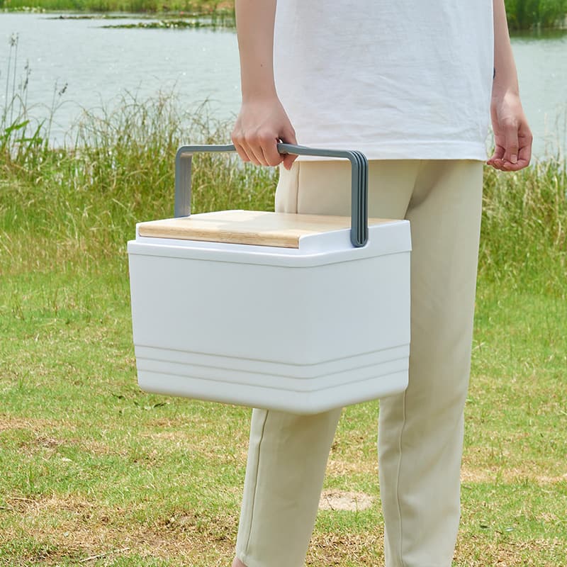 クーラーボックス 木製天板付き多機能ハードクーラーボックス